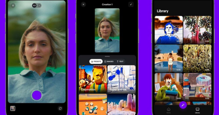 Create generative AI video-to-video right from your phone with Runway’s iOS app