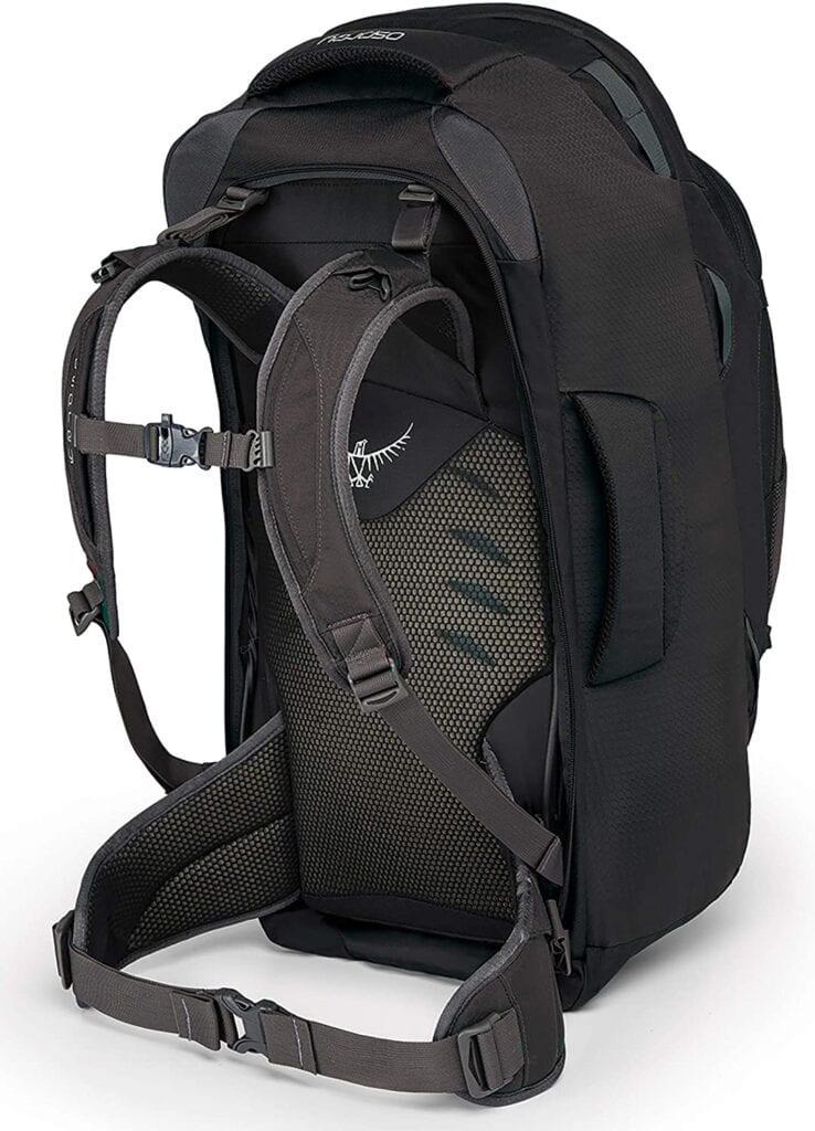 osprey farpoint - best backpack for back pain