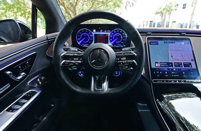 2023 mercedes-amg eqe sedan steering wheel